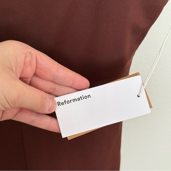 REFORMATION Emmy Ecostretch Jumpsuit - Chestnut - Picture 10 of 13